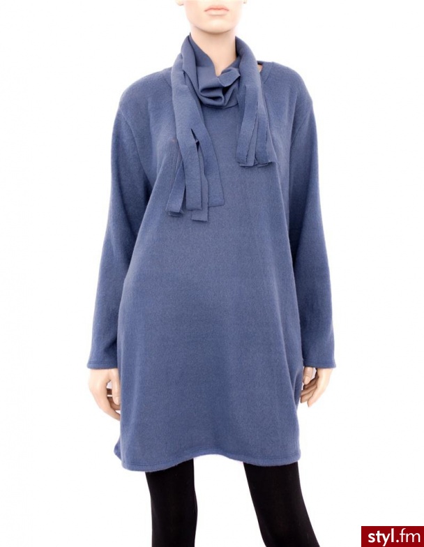 Unisono TUNIKA 12076 BLU JEA - Tuniki Ciuchy Moda
