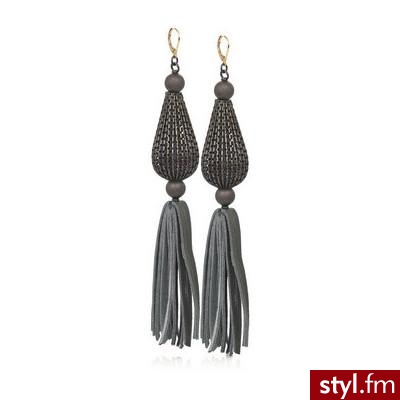Suede tassel earrings - ACB - Polyvore. Pobrano ze strony: http://www.polyvore.com/suede_tassel_earrings/thing?id=10756795 - Pozostałe Dodatki Moda