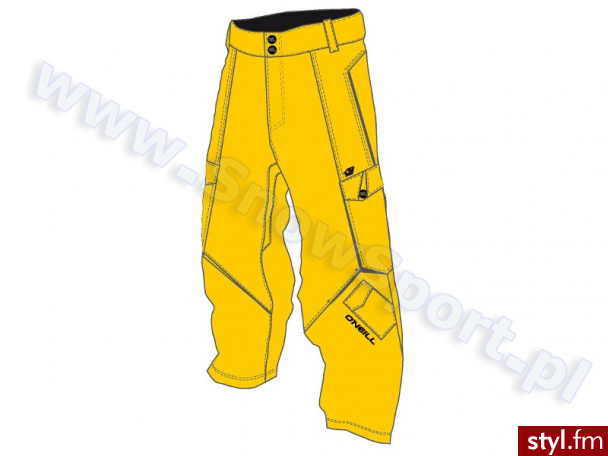 Sp odnie O'Neill Exalt Yellow 12/13 - Pozostałe Spodnie Moda