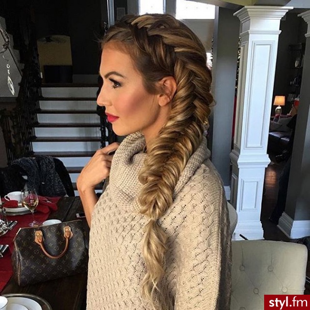 Blond Warkocze Kręcone Na co dzień Długie Fryzury