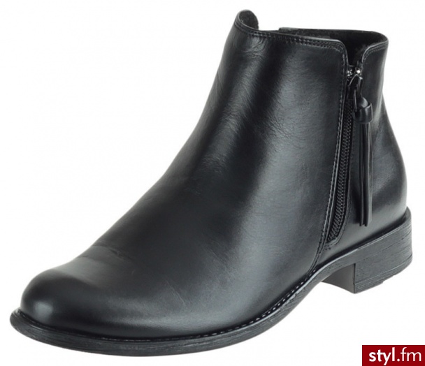 Ryłko Botki V1VJ6 Czarne DH6 - Botki Buty Moda
