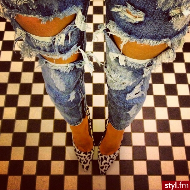 Jeansy Spodnie Moda