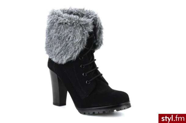 Eden PÓŁBUTY I BOTKI CINCILLA BY EDEN (Czarny) - Botki Buty Moda