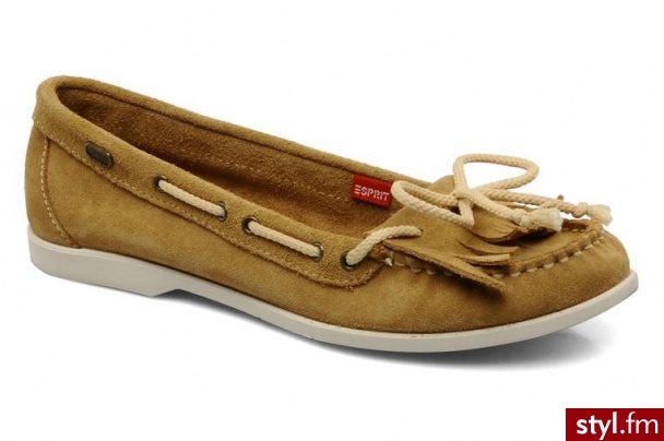 Esprit MOKASYNY HOBBY BALLERINA BY (BRĄZOWY) (Brązowy) - Balerinki Buty Moda