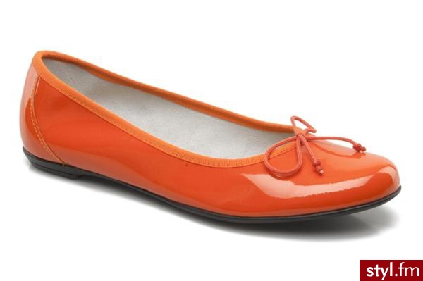 Valensi BALERINKI VEGA BY (POMARAŃCZOWY) (Pomarańczowy) - Balerinki Buty Moda