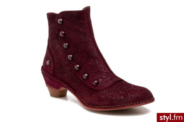 Neosens PÓŁBUTY I BOTKI MAZUELA 637 BY NEOSENS (Czerwony) - Botki Buty Moda