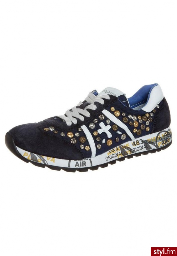 Premiata Lucy Tenisówki I Trampki Niebieski SPORTOWE CZARNY - Sportowe Buty Moda