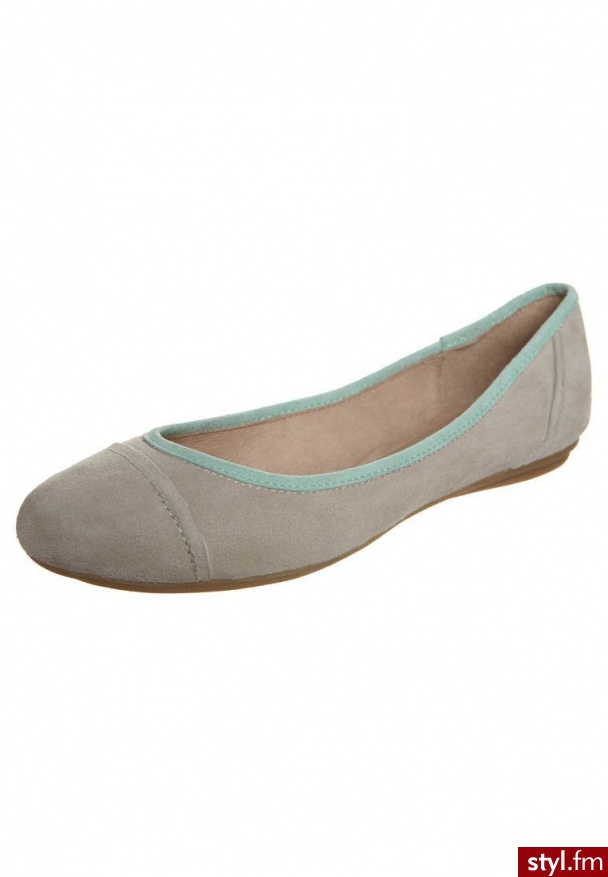 Taupage Baleriny szary - Balerinki Buty Moda