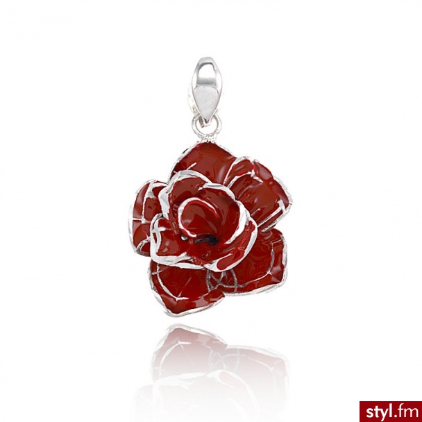 Dandelio zawieszka Red Rose AMR-zAW-0007 - Wisiorki Biżuteria Moda