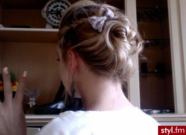 Blond Upięcie Proste Na co dzień Krótkie Fryzury