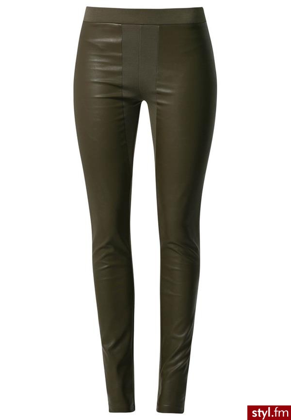 Aaiko FEANO Legginsy oliwka (Feano PU 750) - Leginsy Spodnie Moda
