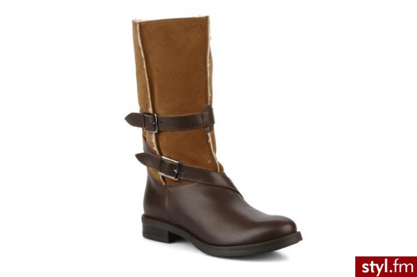 Eden PÓŁBUTY I BOTKI NINA BY EDEN (Brązowy) - Botki Buty Moda