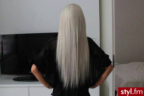 Blond Rozpuszczone Proste Na co dzień Długie Fryzury
