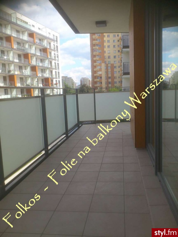 Folie Matowe na balkony - Wnętrza