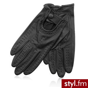 WITTCHEN RĘKAWICZKI DAMSKIE SAMOCHODOWE 46-6-292 CZARNE (46-6-292-M) - Rękawiczki Dodatki Moda