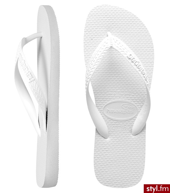 Havaianas JAPONKI TOP WHITE - Klapki Buty Moda