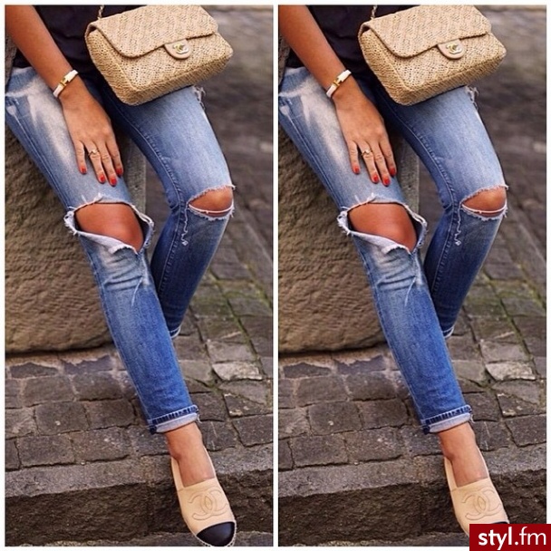 Jeansy Spodnie Moda