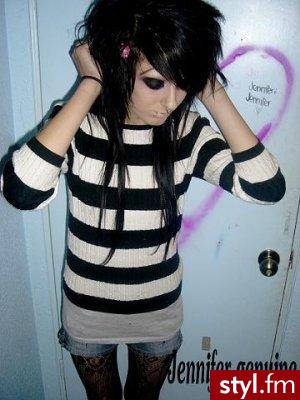 EMO Alternatywne Średnie Fryzury