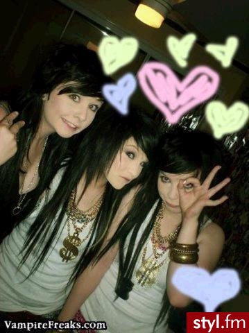 EMO Alternatywne Średnie Fryzury