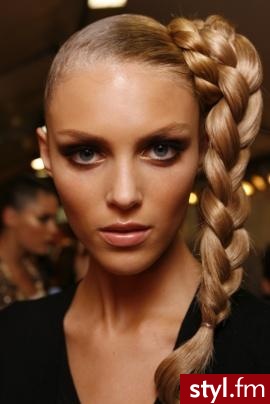 Blond Warkocze Proste Na co dzień Długie Fryzury