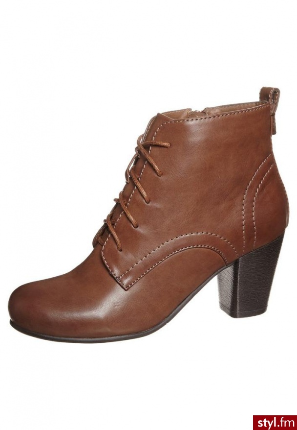 Anna Field Botki sznurowane brązowy (W1312703) - Botki Buty Moda
