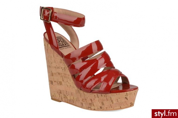Pour La Victoire KOTURNY JESSIE BY POUR LA VICTOIRE (Czerwony) - Koturny Buty Moda