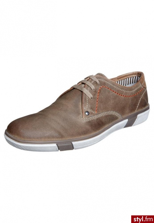 Pier One Sznurowane sportowe brązowy - Sportowe Buty Moda