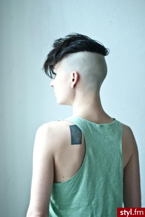 Czarne Punk Rock Alternatywne Krótkie Fryzury