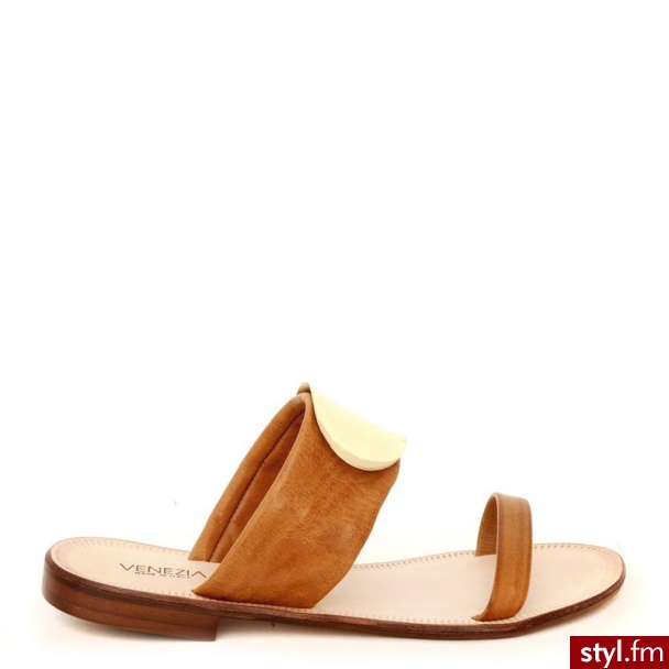 Venezia  Klapki B138 Vit Cuoi - Klapki Buty Moda