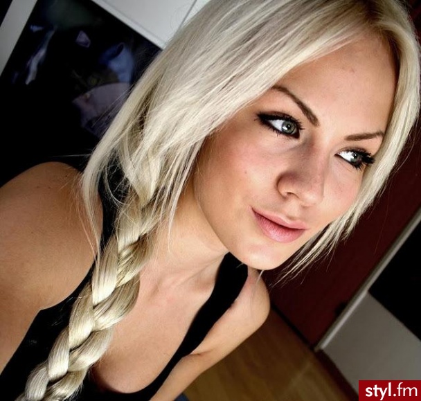 Blond Warkocze Proste Na co dzień Długie Fryzury