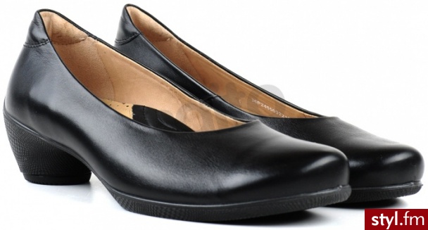 ECCO Czółenka Sculptured czarne 938900 - Czółenka Buty Moda