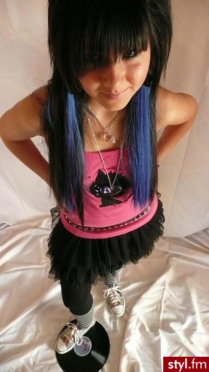 EMO Alternatywne Średnie Fryzury