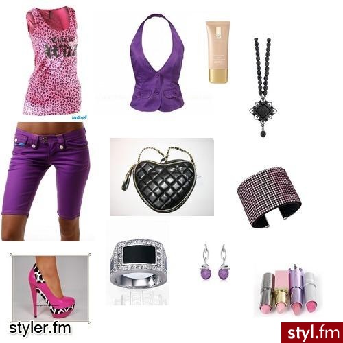 fiolet i róż - Styler