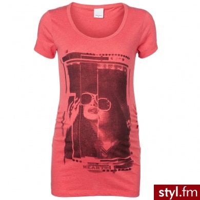 MAMA LICIOUS Tunika dla kobiet w ciąży ABBY FOREVER paradise pink - Tuniki Ciuchy Moda
