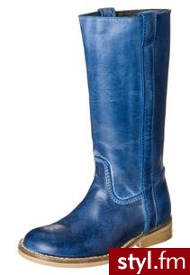 Hip Kozaki niebieski (H1303/000) - Kozaki Buty Moda