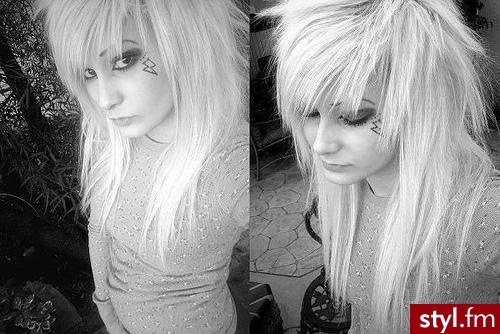 EMO Alternatywne Średnie Fryzury