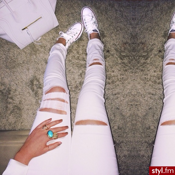 Jeansy Spodnie Moda