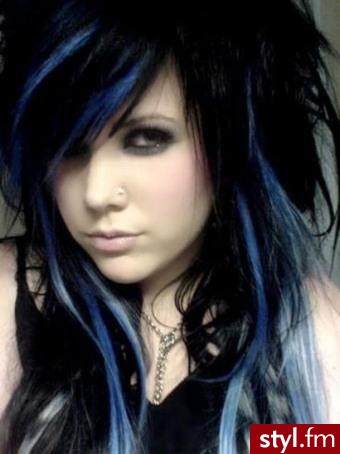 EMO Alternatywne Średnie Fryzury