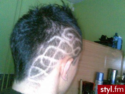 oto  moje  fryzury mam  jeszcze   pomysły  na inne wzorki. I mam jeszcze inne  ciekawe zdjęcia... - Punk Rock Alternatywne Średnie Fryzury