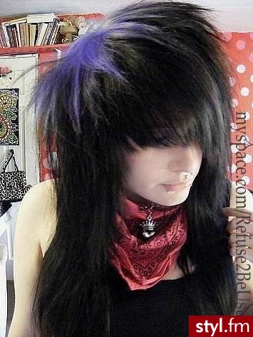 EMO Alternatywne Średnie Fryzury