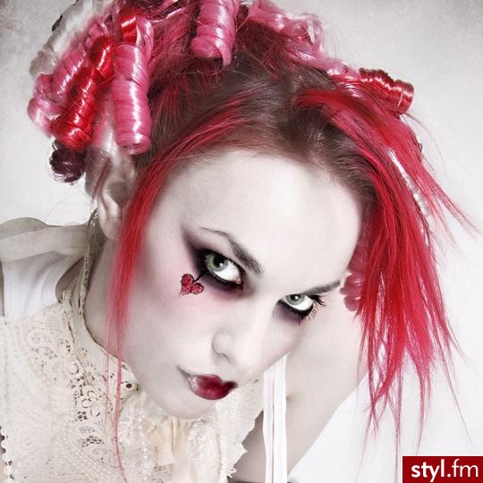 Emilie Autumn po raz kolejny. Trzeba się natrudzić przy tym makijażu, ale efekt końcowy jest rewelacyjny! - Makijaże