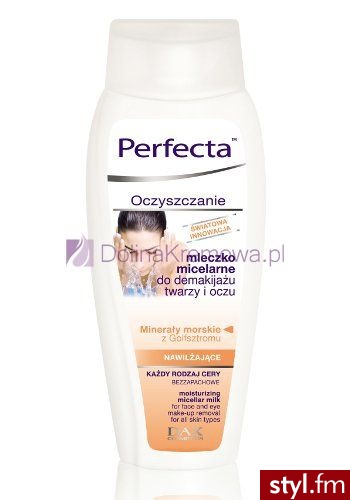 DAX COSMETICS Perfecta Oczyszczanie mleczko micelarne do demakijażu twarzy i oczu do każdego rodzaju cery 200 ml - Emu Buty Moda
