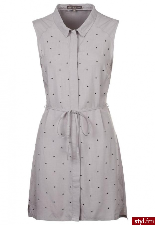 mint&berry Sukienka koszulowa szary - Pozostałe Sukienki Moda