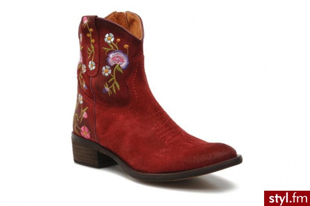Buffalo PÓŁBUTY I BOTKI BREWEN BY BUFFALO (Bordowy) - Botki Buty Moda