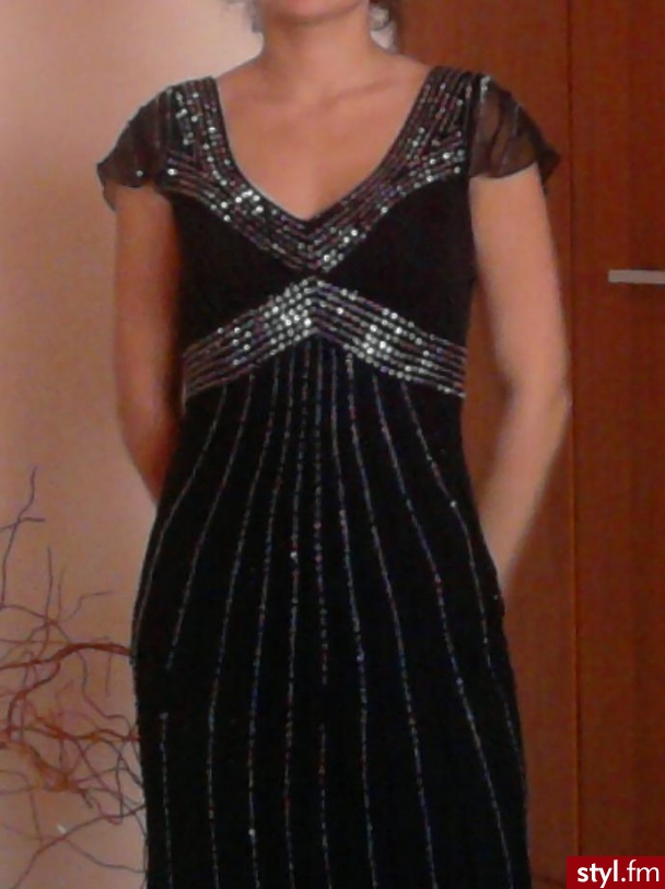 czarna sukienka; - Pozostałe Ciuchy Moda