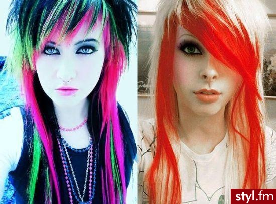 EMO Alternatywne Średnie Fryzury