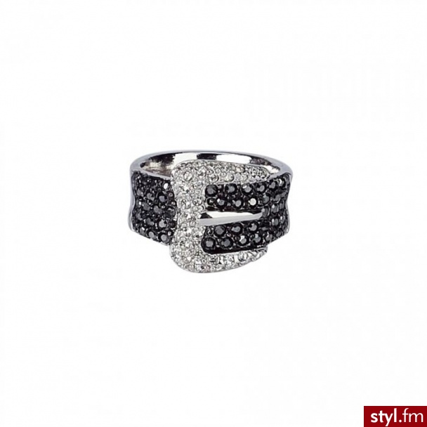 Pierścionek, kryształki Swarovski, diamenciki, cena ok. 458zł - Pozostałe Dodatki Moda