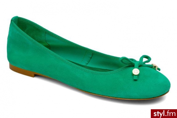 Georgia Rose BALERINKI LUARAMBA BY (zielony) - Balerinki Buty Moda