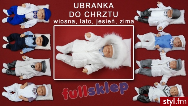 Zimowe ubranka do chrztu dla chłopców - Ubranka Dziecko