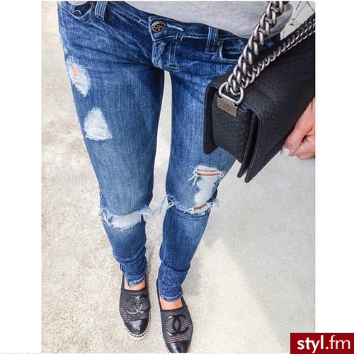 Jeansy Spodnie Moda